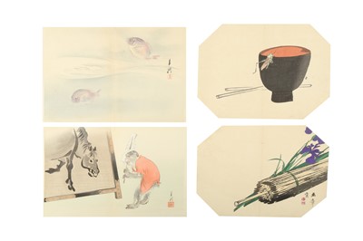 Lot 661 - A COLLECTION OF JAPANESE WOODBLOCK PRINTS BY GEKKO, GYOKUSHO, ZESHIN AND OTHERS.
