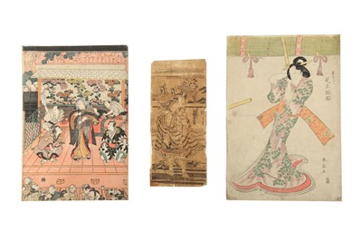 Lot 648 - A LARGE GROUP OF KABUKI WOODBLOCK PRINTS.