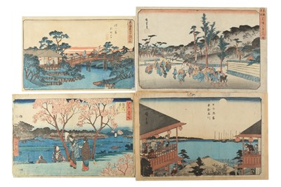 Lot 631 - A COLLECTION OF JAPANESE WOODBLOCK PRINTS BY HIROSHIGE I & HIROSHIGE II