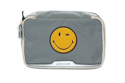 Lot 199 - Anya Hindmarch Grey Wink Jewellery Travel Case