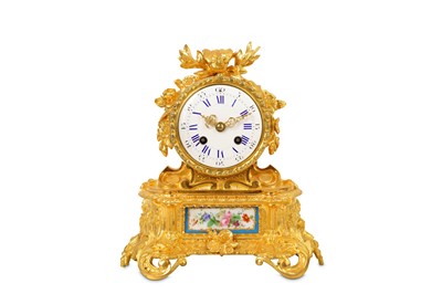 Lot 168 - A MID 19TH CENTURY FRENCH GILT BRONZE AND...