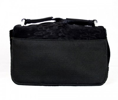 Lot 453 - Vintage Prada Black Lamb Fur Shoulder Bag