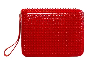 Lot 246 - Christian Louboutin Red Spike Cris iPad Case