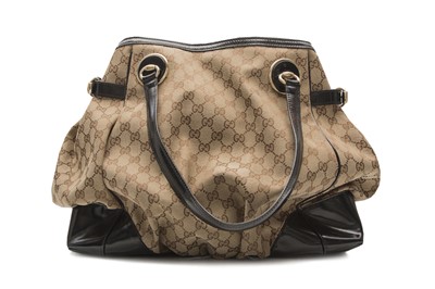 Lot 210 - Gucci Monogram Canvas Full Moon Tote
