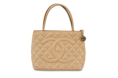 Lot 214 - Chanel Beige Medallion Tote Bag