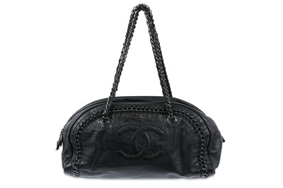 Lot 440 - Chanel Black Luxe Ligne Bowler Bag