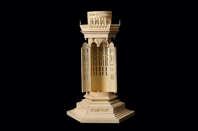 Lot 233 - A LARGE AND FINE MID 19TH CENTURY DIEPPE IVORY...