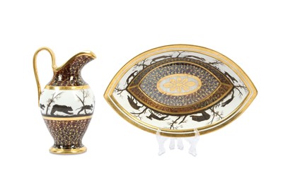 Lot 172 - A Paris, Nast factory, porcelain ewer and...
