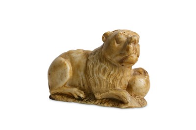 Lot 31 - A 15TH CENTURY GOTHIC CARVED ALABASTER MODEL...