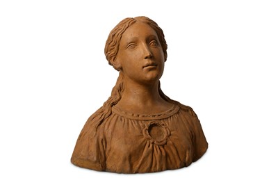 Lot 40 - AN ITALIAN RENAISSANCE TERRACOTTA RELIQUARY...