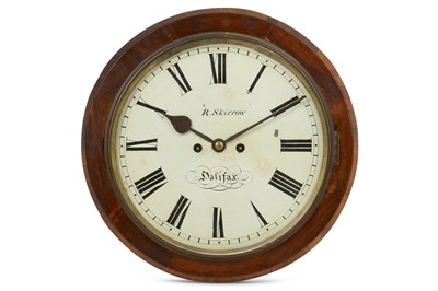 Lot 196 - AN EARLY 19TH CENTURY MAHOGANY FUSEE WALL...