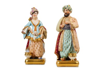 Lot 136 - A PAIR OF 19TH CENTURY FRENCH 'PORCELAIN DE...