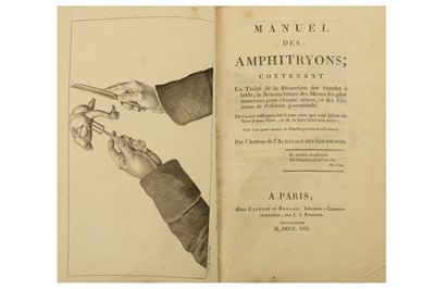 Lot 29 - Gastronomy.- [Grimod de la Reyniere, Alexandre Balthazar Laurent]