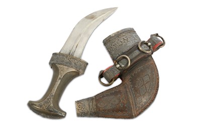 Lot 242 - A late 19th century Middle Eastern Jambiya...