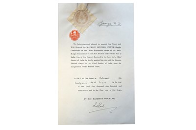 Lot 373 - George VI, King of England.