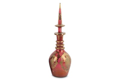 Lot 196A - A late 19th to 20th century Bohemian glass...