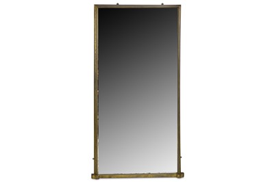 Lot 288 - A large Victorian gilt over mantel mirror of...