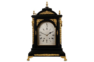Lot 188 - A 19TH CENTURY EBONISED AND GILT BRASS MOUNTED...