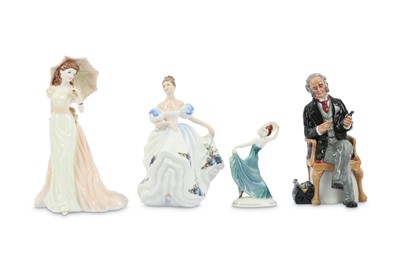 Lot 152 - A Coalport figure 'Ladies of Fashion', a Royal...