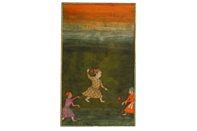 Lot 268 - A MUGHAL PRINCE PLAYING POLO