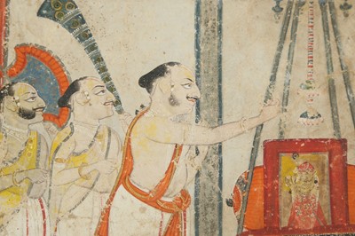 Lot 214 - A TEMPLE PUJA TO SRI NATH JI PROPERTY OF THE LATE BRUNO CARUSO (1927 - 2018) COLLECTION
