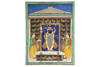 Lot 14 - A PUJA TO SRI NATH JI PROPERTY OF THE LATE BRUNO CARSON (1927 - 2018) COLLECTION