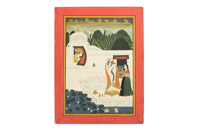 Lot 19 - A PAHARI-REVIVAL BATHING SCENE PROPERTY OF THE LATE BRUNO CARUSO (1927 - 2018) COLLECTION