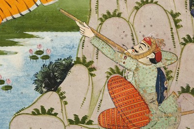 Lot 17 - A TIGER HUNTING SCENE PROPERTY OF THE LATE BRUNO CARUSO (1927 - 2018) COLLECTION