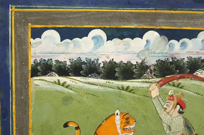Lot 17 - A TIGER HUNTING SCENE PROPERTY OF THE LATE BRUNO CARUSO (1927 - 2018) COLLECTION