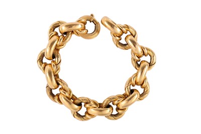 Lot 56 - A fancy-link bracelet, circa 1960