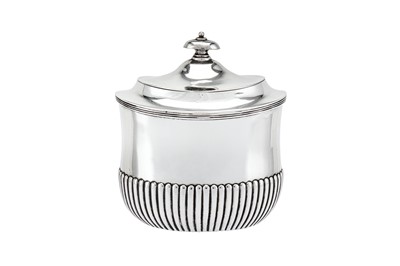 Lot 450 - A Victorian sterling silver tea caddy, London 1887 by Francis Boone Thomas