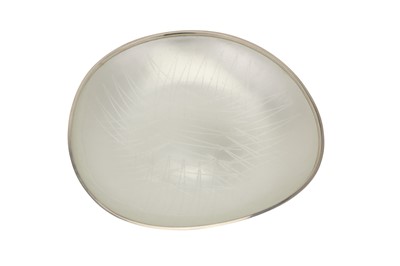 Lot 286 - A mid-20th century Danish sterling silver and enamel dish, Copenhagen 1970 designed by Eigil Jensen for Anton Michelson