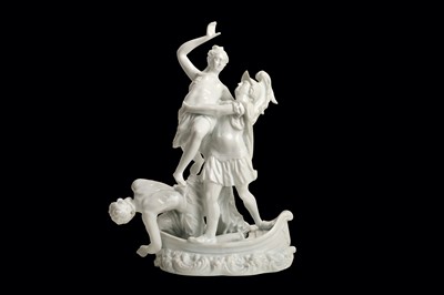 Lot 109 - A 19TH CENTURY ITALIAN GLAZED PORCELAIN...