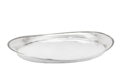 Lot 531 - An Elizabeth II sterling silver modernist tray, London 1954 by Leslie Gordan Durbin