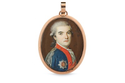 Lot 152 - RUSSIAN SCHOOL (CIRCA 1790) Portrait miniature...