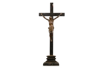 Lot 66 - A 19TH CENTURY BRONZE CORPUS CHRISTI ON...