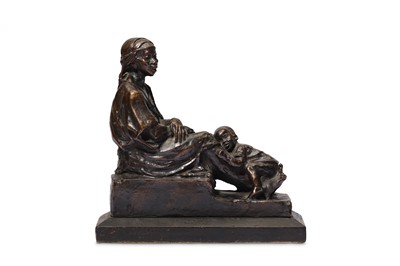 Lot 105 - ALFREDO PINA (ITALIAN, 1883-1969): A BRONZE...