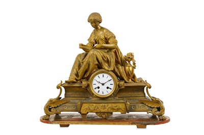 Lot 161 - A THIRD QUARTER 19TH CENTURY FRENCH GILT...