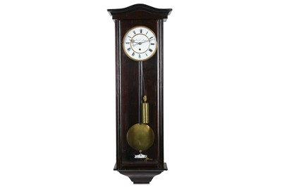 Lot 194 - A LATE 19TH CENTURY MAHOGANY VIENNA REGULATOR...