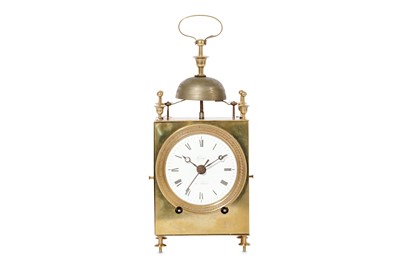 Lot 209 - AN EARLY 19TH CENTURY FRENCH BRASS STRIKING...