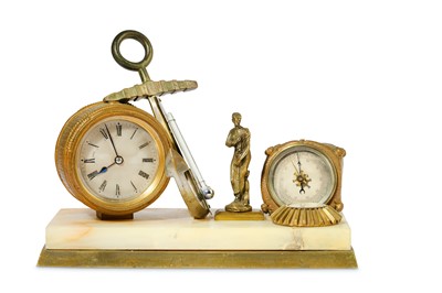 Lot 220 - A LATE 19TH CENTURY FRENCH GILT BRONZE AND...