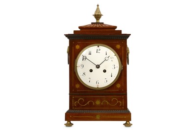 Lot 184 - A 19TH CENTURY MAHOGANY AND BRASS MOUNTED...