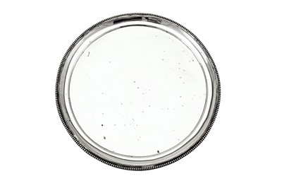 Lot 253 - A Charles IX late 18th century Spanish silver salver, Madrid 1796, by JN over ARN (untraced)