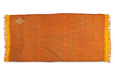 Lot 57 - *A KIRMAN WOOL SHAWL