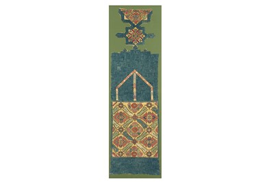 Lot 58 - A FRAGMENT OF AN INTERIOR CHEFCHAOUEN ARID (HANGING)