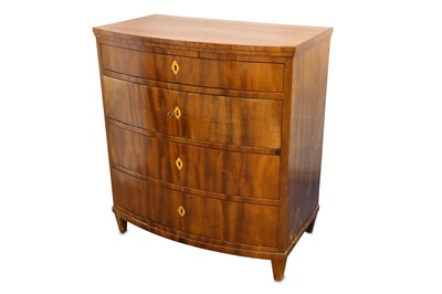 Lot 352 - A late 19th Century Danish mahogany bow...