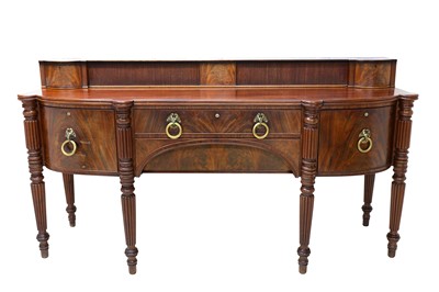 Lot 244 - A FINE REGENCY MAHOGANY SIDEBOARD IN THE...