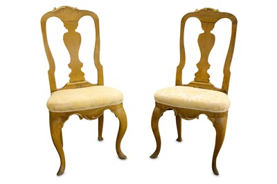 Lot 355 - A pair of late 19th Century Danish sycamore...