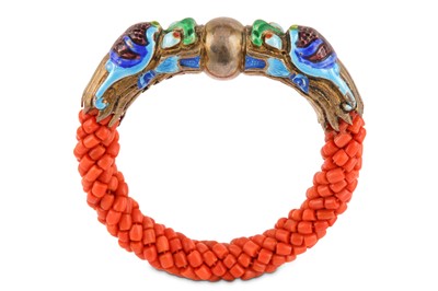 Lot 14 - A coral bangle