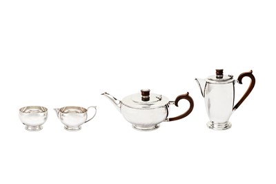 Lot 477 - A George VI sterling silver four-piece tea service, London 1939 by Hamilton & Co of Calcutta